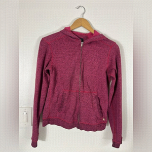 Mec Organic Cotton Blend Pink Full Zip Hoodie Women’s Size Small